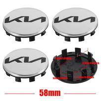 4Pcs 58mm Car Wheel Hub Center Caps Rim Cover Replacement Accessories For KIA Rio Ceed Sportage Cerato Cadenza Cerato Soul Niro