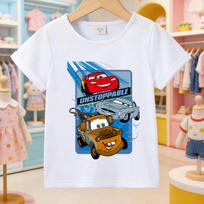 Cool Lightning McQueen Kids Mesh T-Shirt Quick-Dry Breathable Short Sleeve Tee Perfect for Car Fans Summer Outdoor Fun Days 110