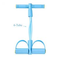 1Pc Pedal Resistance Band, With Handle, Multifunctional Yoga Sit-Up Resistance Rope, Pedal Tensioner For Men And Women, Foot Pedal Resistance Trainer mėlyna