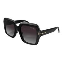 Tf Mirror Leg Logo Square Sunglasses Women sunglasses Black FT1082 F,Black