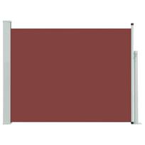 vidaXL Ištraukiama šoninė kiemo pertvara, rudos spalvos, 140x500cm