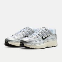 NIKE Men's Casual Shoes, P-6000 Sneakers, CD6404-105 42.5 balta/sidabras