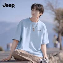 Men's JEEP Heavyweight Pure Cotton Short Sleeve T-Shirt XL
