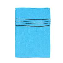 Durable Portable Body Rub Viscose Fiber Bath Glove Shower Scrubber Exfoliating Bath Towel Washcloth 1pc mėlyna