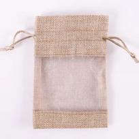 1/10PCS Reusable Storage Bags Cotton Linen Burlap Gift Bags Gift Drawstring Bags  For Gift Giving