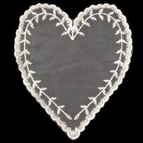 Heart-shaped Lace Place Cards Lace Design Guest Seating Cards  For Bridal Shower Style-1