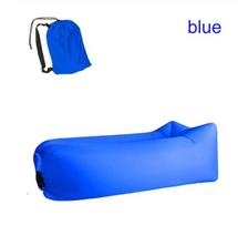 Factory Stock Inflatable Beach Air Bed Floating Mattress Sleeping Bag Lounger for Lazy Sundays by the Water mėlyna