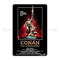Conanas Barbaras Metalinis ženklas Kino teatras Garažas Klasikinis Pub Spausdinimas Skardos ženklas Plakatas 20x30cm（7.8x11.8inch）