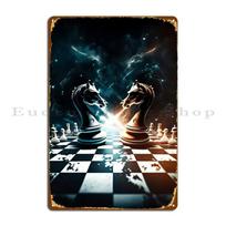 Chess Universe Metal Sign Design Living Room Club Customize Rusty Tin Sign Poster 20x30cm（7.8x11.8inch）