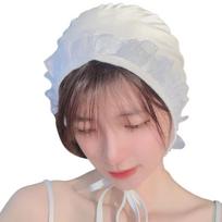 Lace Swimming Cap Free Size Bathing Cap Swimming Accessories Elastic Diving Hat  Gift