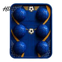 Easy-release PET Ice Tray 3D Soccer Cube Mold 6 Cavity Large Slow-Melting Cocktail Tray Novelty Reusable Ball for Whiskey Bourbon Cocktails Mold