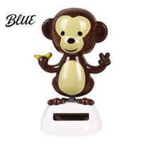 Solar Sensor Car Accessor Ornaments Shaking Head Monkey Toy Banana Holding Powered Decoration Figure Dashboard Swinging Interior balta