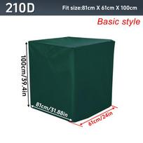 300L 600L 800L 1000L Water Tank Cover IBC Container Tote Cover Waterproof Dustproof Container Foil Anti-Dust Sun Protection 300L Green