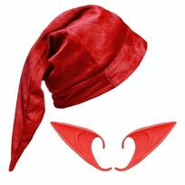 Soft Elf Hat Long Pointed Gnome Hats Dress Up Elf Ears  Christmas Festive Style D