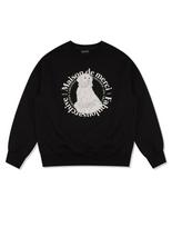 La Maison Studio Unisex Maison Retriever Patch Heavy Terry Sweatshirt Black (Fcd3Ts802M) Black/S Terry