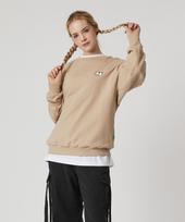 Selfish Double Panda Sweatshirt (Scf3Ts02) (Beige) L