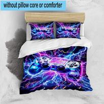 1PC Electric Gaming control 3pcs Bedding,Including 1pc Duvet Cover And 2pcs Pillowcases Perfect for Christmas,Ideal for Bedroom, Dormitory 135cm*200cm