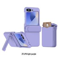 CAXITON Samsung Z Flip 6 Wallet Card Case with Hinge Protection