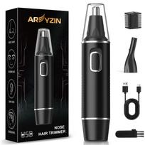AREYZIN Nose Hair Trimmer for Men,Rechargeable Ear and Nose Trimmer,2026 Professional 2 in 1 Painless Eyebrow & Facial Hair Trimmer with IPX7 Water