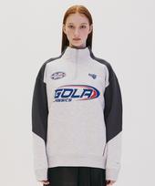 Golla Color Block Sweat Half Zp [Light Gray] Light Gray/M