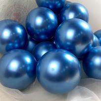5-12inch Metal Chrome Balloon Birthday Party Wedding Decoration Globos Silver Gold Red Blue Purple Metallic Balloons Supplie 5inch 25pcs mėlyna