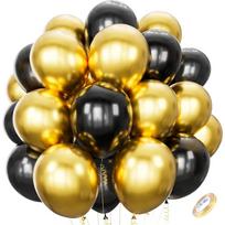 12inch Black Metallic Gold Latex Balloon Set Black Gold Confetti Balloon Graduation Globos Birthday Party Baby Shower Decoration As shows