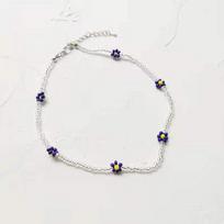Short Lovely Jewelry Gift Flowers Beaded Necklace Clavicle Necklace Bohemia Choker Women Necklace #10