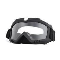 Full-Frame Cycling Protective Goggles Off-Road Motorbike ATV Snowboarding Skiing Windproof Safety Eyewear With Interchangeable Face Shield 655 Frame Black Frame Clear Lens