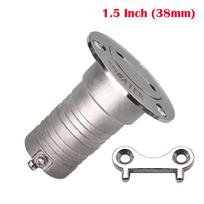 New Stainless Steel 316 Deck Filler GAS DIESEL FUEL WASTE WATER 38mm 50mm Mirror Polish Marine Boat Hardware Deck Filler Cap New 1.5inch Water