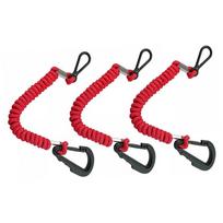 8M0092849 Boat Kill Switch Safety  Lanyard - [3 PCS] Boat Engine Emergency Stop Switch, for Mercury Mercruiser Outboard Motor raudona