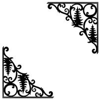 Creative Wall Decorative Bracket with Double Support, Item 22 one size