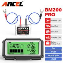 ANCEL BM200 PRO 12V LED Car Battery Tester Monitor Head-Up Display Waterproof SOH SOC Charging Battery Capacity Analyzer Tools BM200 PRO