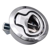 1 Pcs Marine Hardware Boat Deck Latches Round Flush Pull Slam Latch Deck Hatches Lift Pull Handle Non Key Hardware Accessory