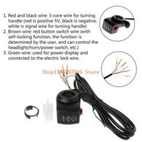 37cd E-bike 24V/36V/48V E-Bicycle Thumb Throttle Handle Bar Grip Gas Twist Throttle Electric Scooter Battery Display juoda
