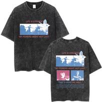 Washed Vintage Game Life Is Strange My Powers Might Not Last That's Okay We Will Print T Shirt Men Women Retro Oversized T-shirt S įvairiaspalvis
