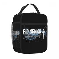 Bestselling FIG Senior Rhythmic Gymnast Blue White Mens Style Durable Lunch Bag Field Work Meal Canvas Lunch Bag One Size