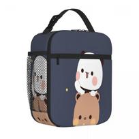 Bestselling Panda Bear, Bubu Dudu Neoprene Texture Camping Lunch Bag Office Homemade Meal Compact Lunch Bag One Size
