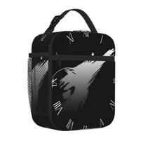 Bestselling Final Fantasy 7 Remake - Logo (gray) Zipper Closure Office Lunch Bag Outdoor Construction Lunch Handbag One Size