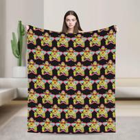 Shreks Happens Anime Blanket Fleece Printed Breathable Lightweight Throw Blanket for Bedding Office Rug Piece Size: 75*100cm, Weight: 230 GSM