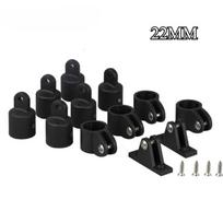 12Pcs Nylon Marine Boat Bimini Top Hardware Fittings Set Eye End Cap/Jaw Slide Pipe Clamp & Deck Hinge Boat Accessories Marine 22mm