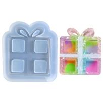 Resin Shaker Mold,Present Box Silicone Quicksand Mould for Jewelry Making 1