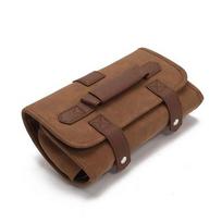 Barber Scissors Bag, Hair Stylist Organizer Holder for Pet Grooming Tools, Combs Clippers, PU Leather Portable Carry Case Light brown