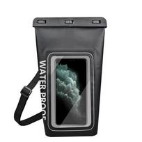 2L Vandeniui atsparus sausas maišelis IPX8 Plaukiojantis telefono dėklas Plaukimas Paplūdimys Stovyklavimas Žygiai Lauko sportas 2L Zipper Style IPX8 Rated juoda