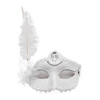 Feather Venetian Mask Lace Flower Masquerade Mask Exquisite Eye Mask  Lady