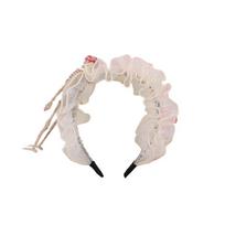Ruffle Lace Gothic Headband Wide Brim Cosplay Headpiece Skull Hair Hoop  Teenage Youth