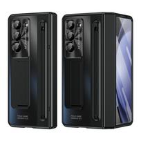 For Samsung Galaxy Z Fold 7 6 5 4 360 Full Protection Hinge Phone Case Tempered Glass Film with Touch Pen Folding Holder CoverTC For Galaxy Z Fold4