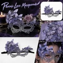 Gradient Lace Half Face for Masquerade Party One Size
