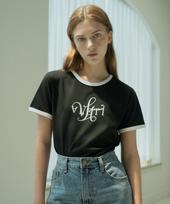 Bletty Logo Artwork Ringer T-Shirt (Black) Black/Free