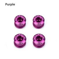 Accessories MTB Bicycle Disc Screw Cycling Crankset Parts Chainwheel Screws Chainring Wheel Bolt violetinė