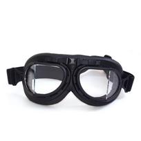 Motorcycle Goggles Protective Eyewear Riding Wind Dust Shield Full Frame Black Cycling Safety Gear Full Black Frame Clear Lens